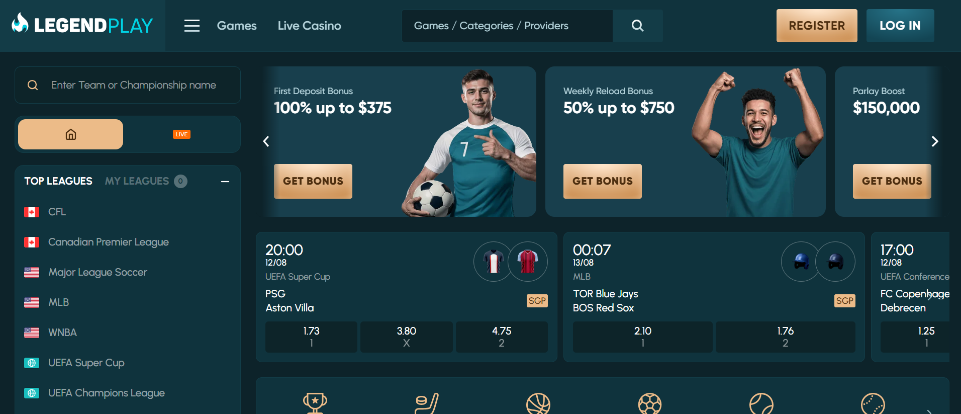 Legendplay legaal casino